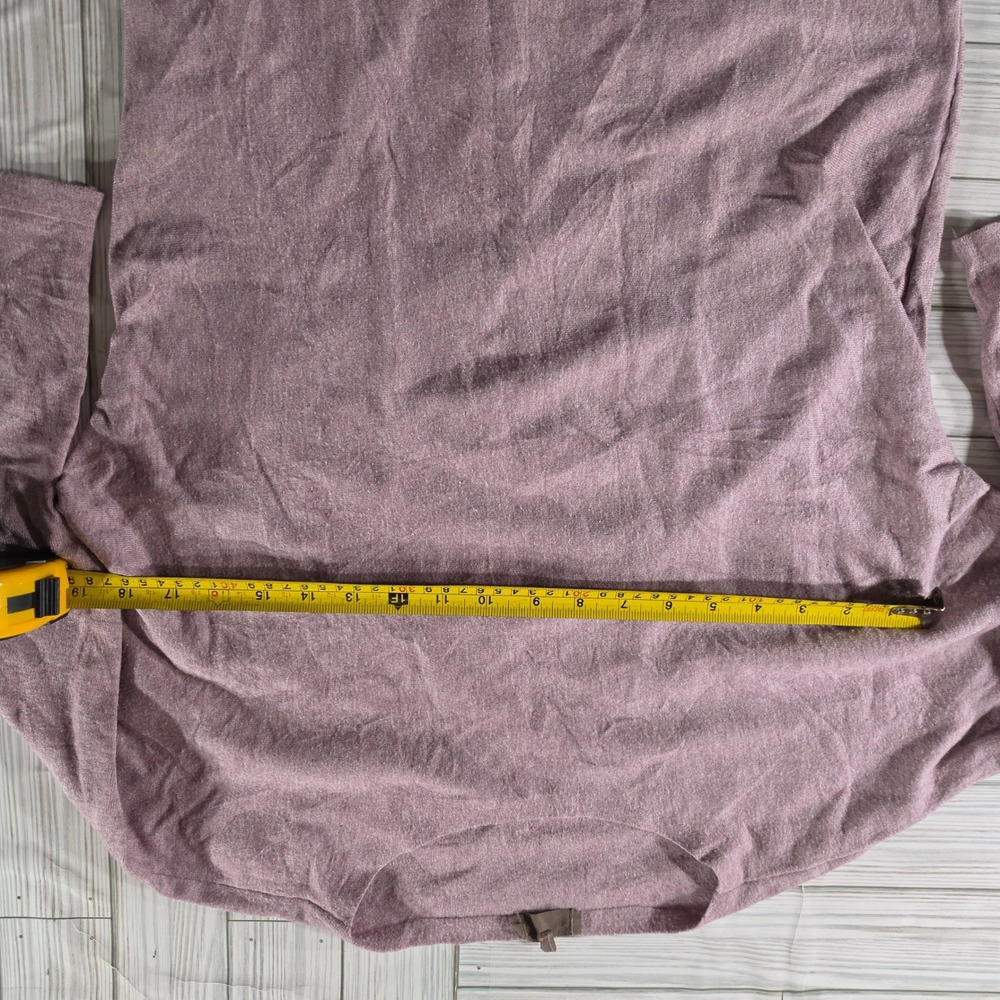 Mila Milano Womens Long Sleeve Knit Top Mauve Purple Crew Neck Size M 13327 - Picture 4 of 5
